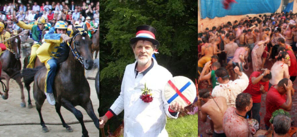 Horse ,cheese and tomato festivals image