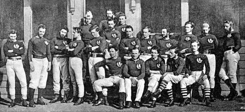 Scotland rugby team v england 1871