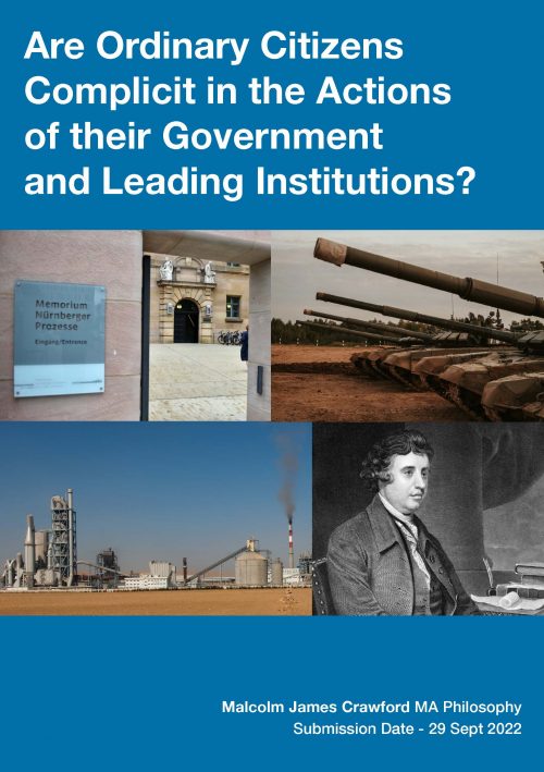 Dissertation Malcolm Crawford MA Philosophy